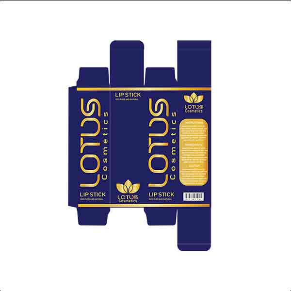 Lotus Cosmetics lipstick packaging artwork