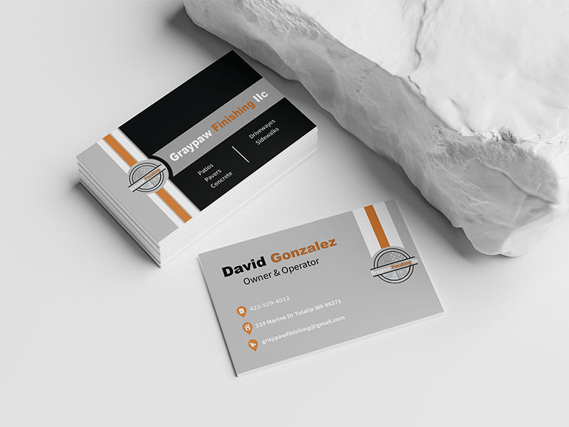 Graypaw Finishing business card design